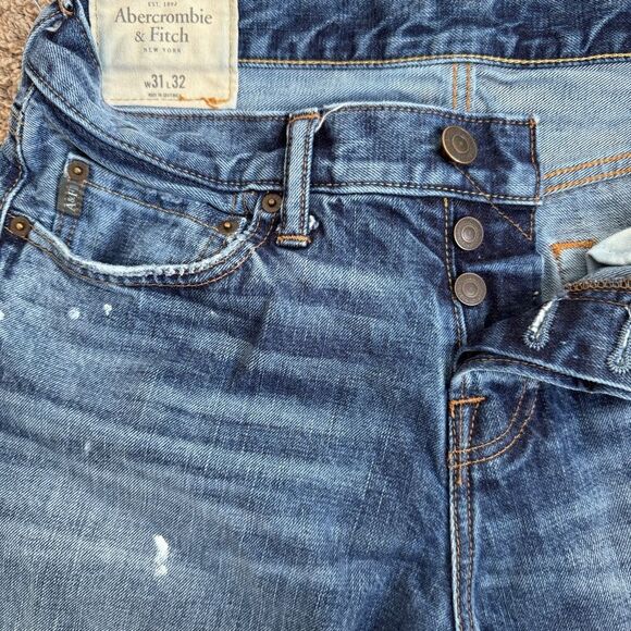 Abercrombie & Fitch Men’s paint splatter jeans size 31/32 - Picture 3 of 7